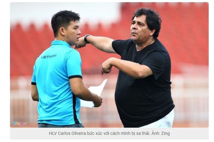 Mantan pelatih tim Liga Vietnam, BECAMEX Binh Duong FC, Carlos Carvalho de Oliveira.