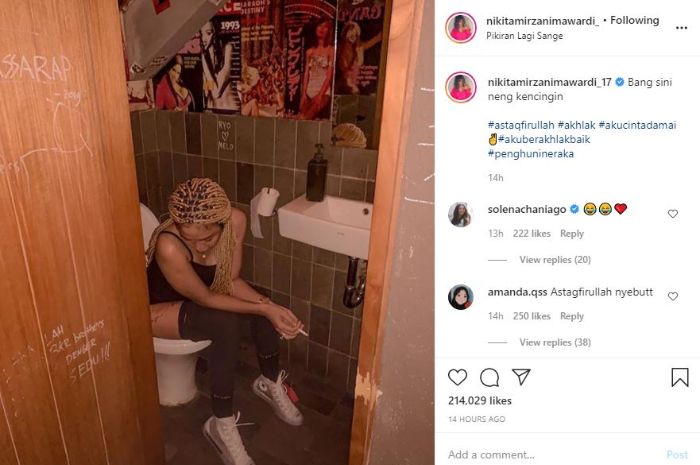 Potret seksi Nikita Mirzani