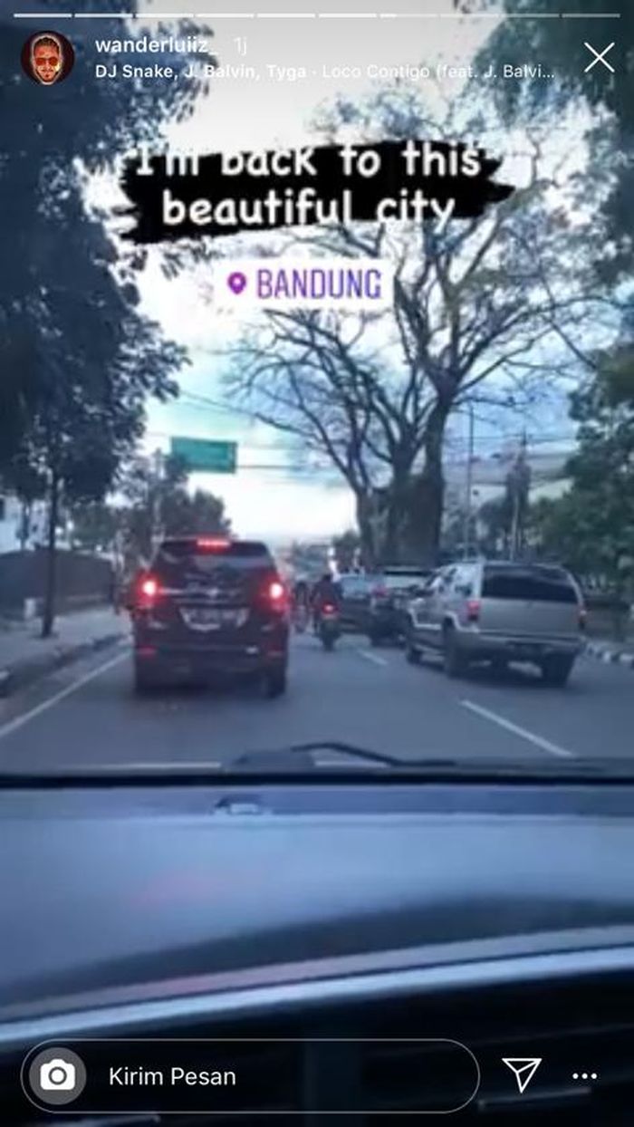 Penyerang Persib Bandung, Wander Luiz tiba di Bandung pada 17 Agustus 2020