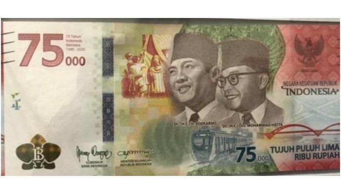 Uang baru Rp 75.000.