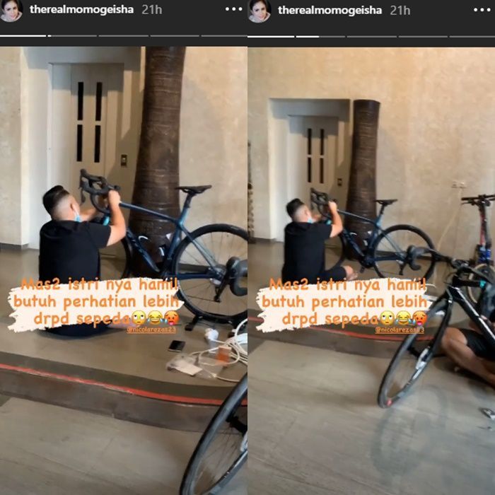 Unggahan Momo Geisha soal hobi baru suaminya