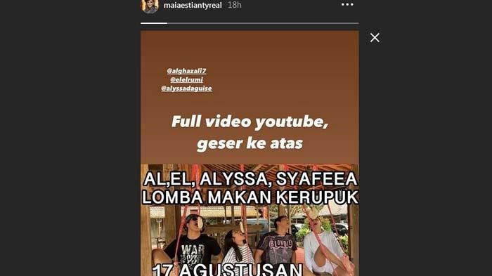 Maia Estianty sebut nama anak Mulan Jameela di laman Instagramnya