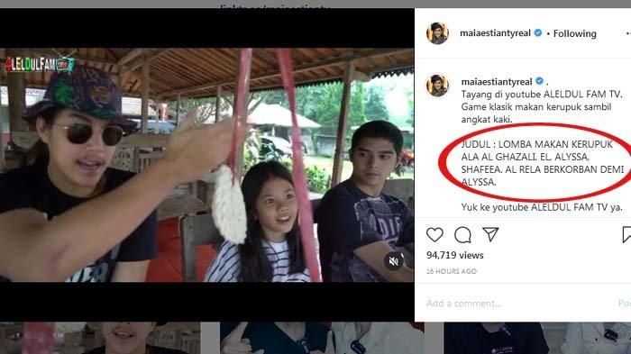 Maia Estianty sebut nama anak Mulan Jameela di laman Instagramnya