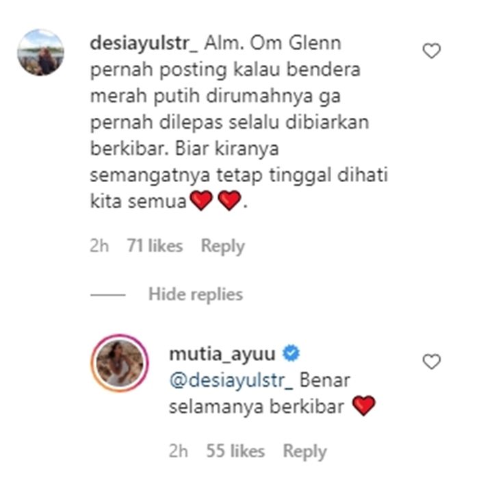 Tanggapan Mutia Ayu