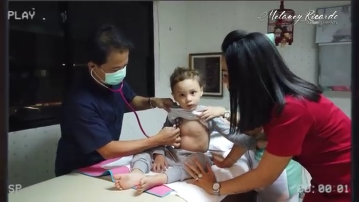 Kondisi anak <a href='https://pontianak.tribunnews.com/tag/melaney' title='Melaney'>Melaney</a> 