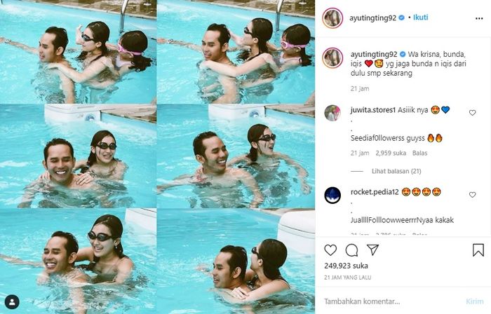  Ayu Ting Ting umbar foto bareng pria saat berenang hingga bikin netizen heboh 