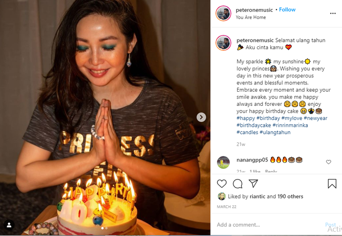 Peter Lufting rayakan ulang tahun Chef Marinka