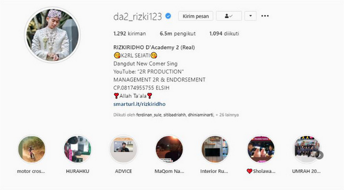 Rizki DA mengubah fotoya menjadi seorang diri tanpa nadya Mustika