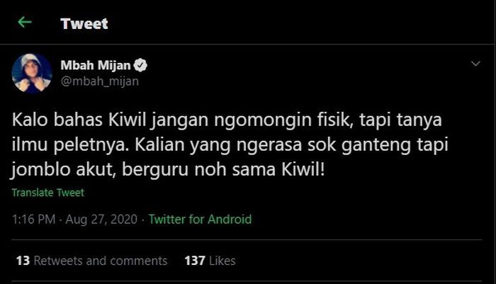 Mbah Mijan bicara soal Kiwil