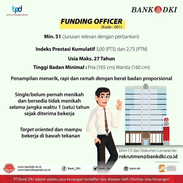 Cari Informasi Lowongan Pekerjaan Terbaru 2020 Bank Dki Buka Kesempatan Lulusan S1 Klik Di Sini Untuk Kirim Email Ke Hrd Semua Halaman Hits