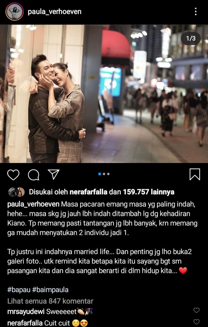 Paula Verhoeven ceritakan pengalamannya menikah dengan Baim Wong