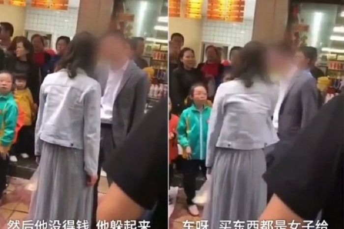 Momen saat sang wanita tampar kekasihnya bolak-balik gegara hape