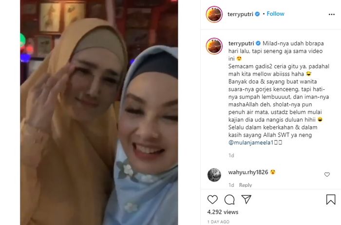 Unggahan <a href='https://kupang.tribunnews.com/tag/terry-putri' title='Terry Putri'>Terry Putri</a>
