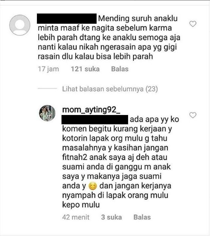 Balasan Umi Kalsum pada netizen yang mengait-kaitkan insiden Nagita Slavina turun panggung dengan Ayu Ting Ting