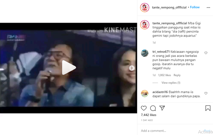 Nagita dan Ari Lasso cuplikan video