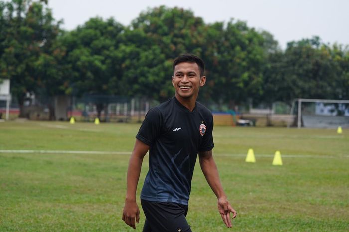 Osvaldo Haay kembali jalani latihan bersama timnya, Persija Jakarta, Rabu (2/9/2020).