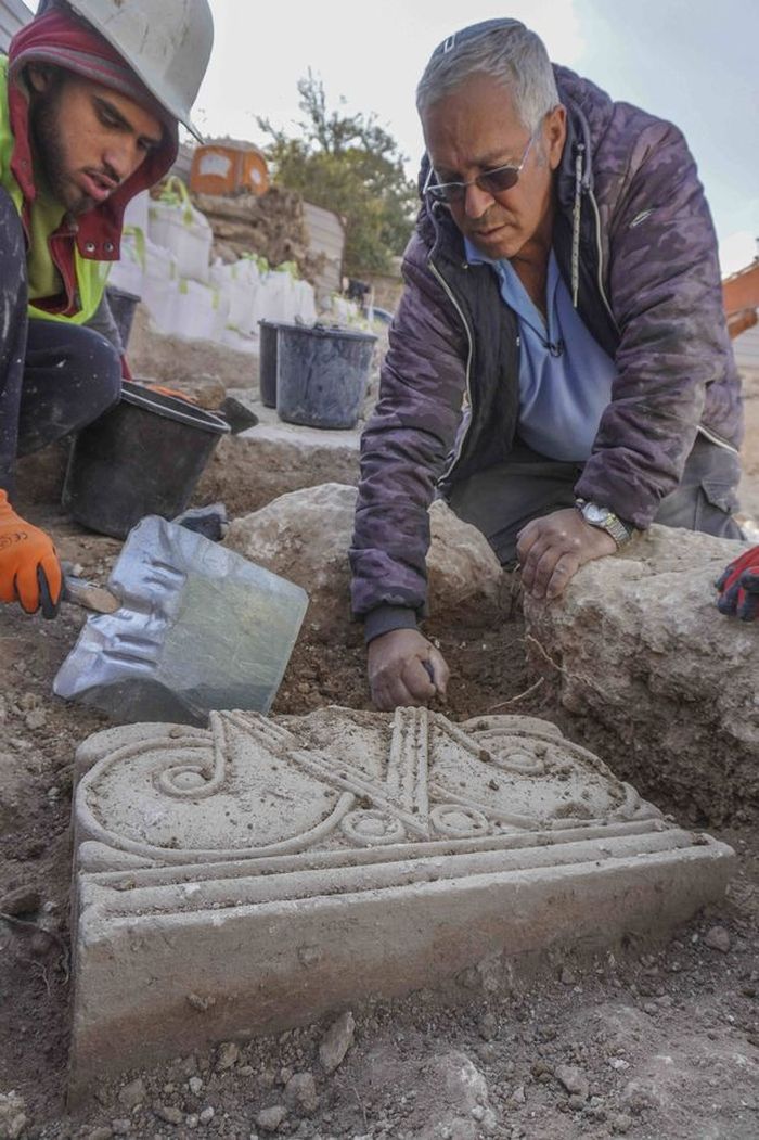 Proses penggalian temuan tempat Istana misterius di Yerussalem.