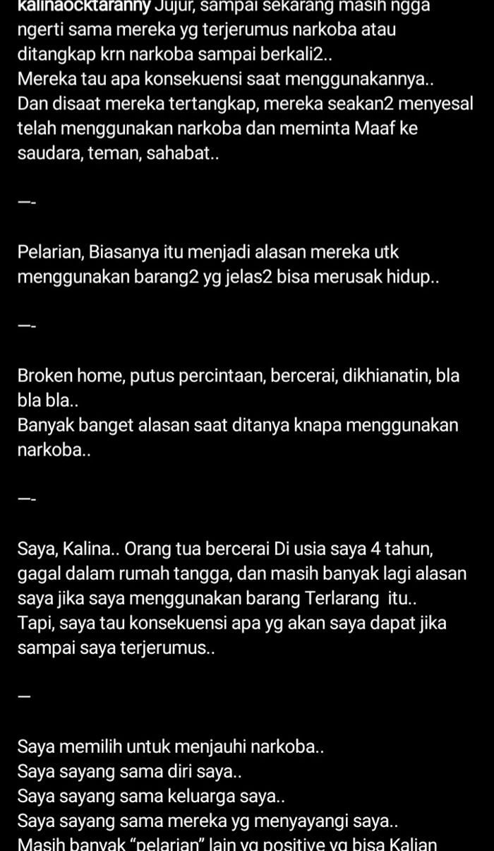 Tumbuh Dan Besar Dari Keluarga Broken Home Sejak Usia 4 Tahun Kalina Octarany Singgung Soal Narkoba Semua Halaman Nakita Tumbuh Dan Besar Dari Keluarga Broken Home Sejak Usia 4 Tahun Kalina Octarany Singgung Soal Narkoba Semua Halaman Nakita