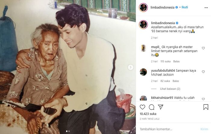 Potret masa muda Limbad disebut super tampan hingga dianggap mirip dengan Michael Jackson dan oppa-oppa Korea