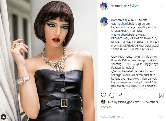 Cantiknya Nia Ramadhani di pemotretan terbaru hingga disebut mirip manekin.