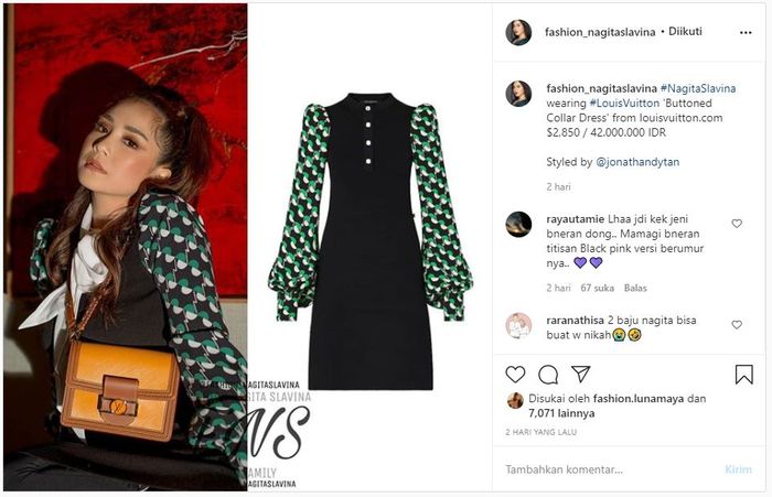 Penampilan Nagita Slavina ketika mengenakan dress seharga Rp 42 juta ini sukses mencuri perhatian netizen hingga menuliskan beragam komentar lucu.