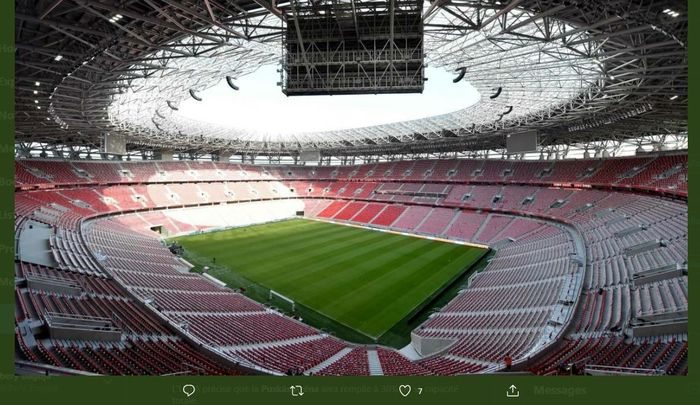 Puskas Arena, tuan rumah Piala Super Eropa 2020 antara Bayern Muenchen vs Sevilla.