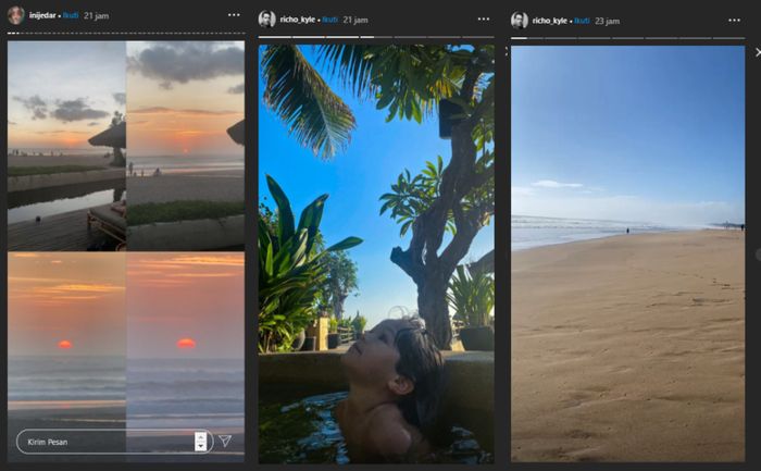 Dikabarkan putus, Jedar dan Richard ada di tempat yang sama di Bali.
