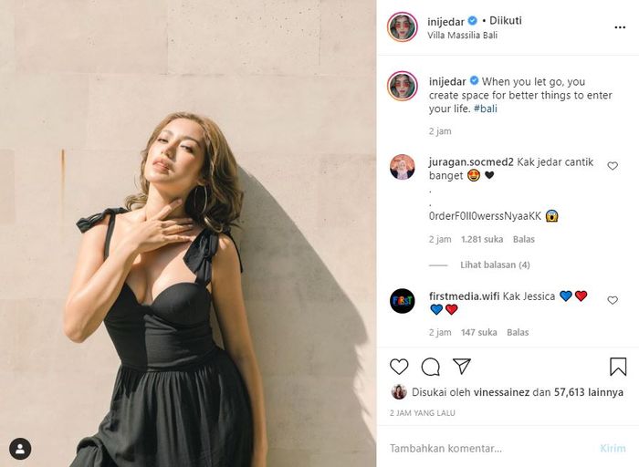 Unggahan instagram Jessica Iskandar