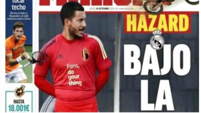 Eden Hazard dikritik karena terlihat buncit dan kelebihan berat badan dalam sesi latihan timnas Belgia.