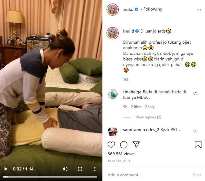 Unggahan Inul Daratista