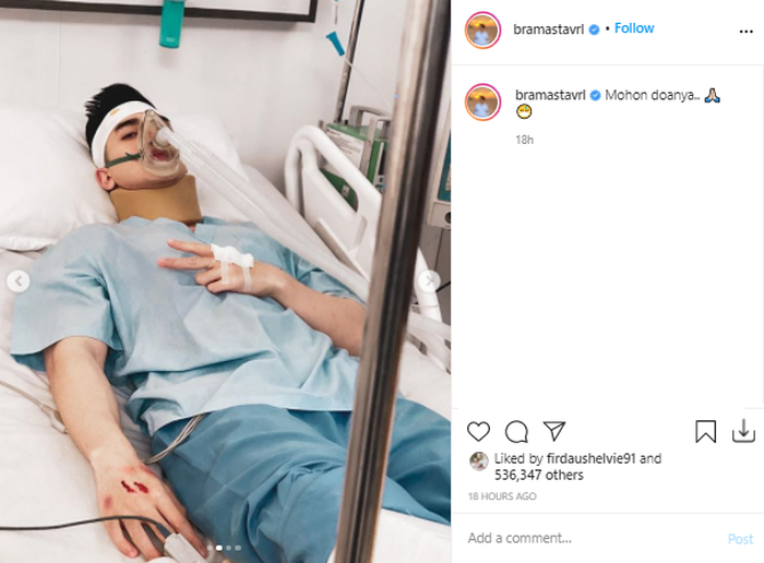 Verrell Bramasta Terbaring Lemah Di Rumah Sakit Hingga Gunakan Alat Bantu Napas Warganet Heboh Innalillahi Wainnailaihi Rajiun Semua Halaman Grid Fame