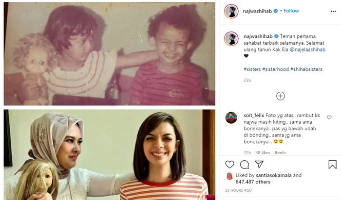 Potret Najwa dan Elaa