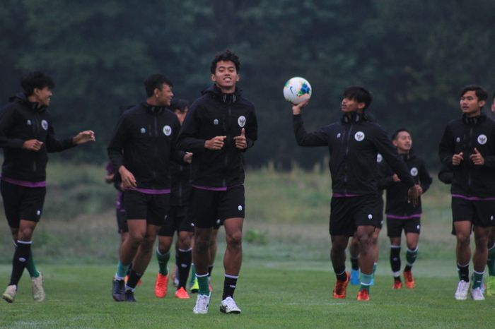 Pemain timnas U-19 Indonesia saat sedang menjalani pemusatan latihan (TC) di Kroasia.