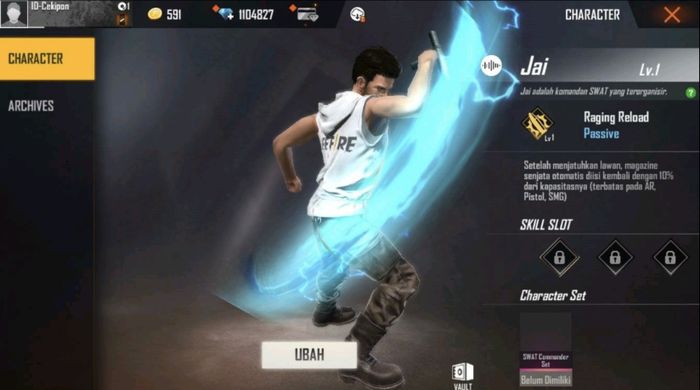 Hrithik Roshan as a character named Jai in Free Fire