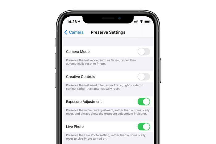 Preserve Exposure Adjustment