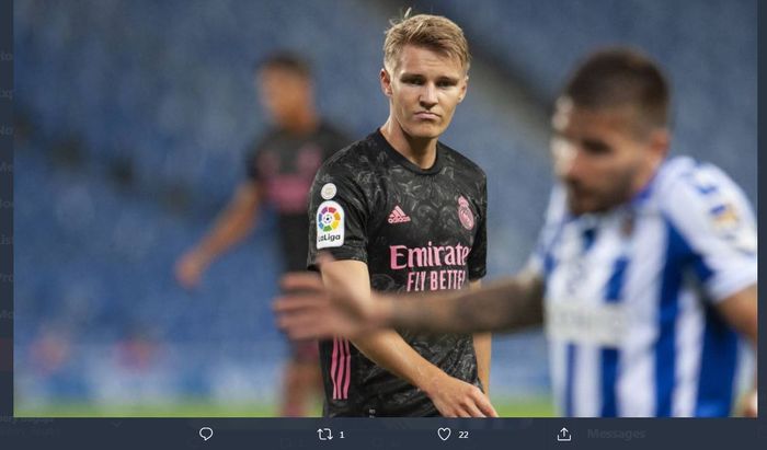 Playmaker belia Real Madrid, Martin Odegaard.