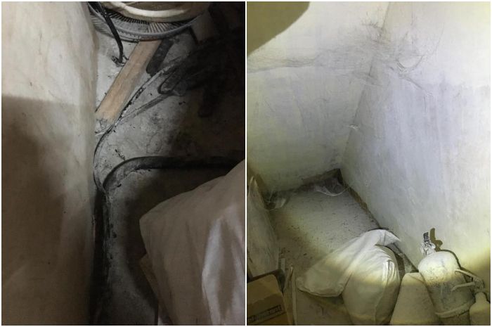 Tempat penyimpanan bahan baku pembuat roti yang dipenuhi kotoran tikus