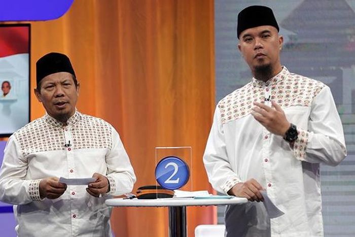 Ahmad Dhani ketika debat Pilkada Kabupaten Bekasi.