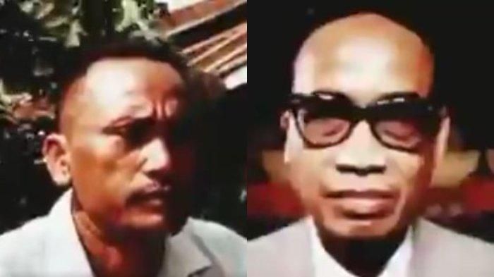 Orang-orang yang ditangkap atas tudingan terlibat dalam pemberontakan G30S/PKI, ex Kapten Suradi (kiri) dan Subandrio (kanan). 