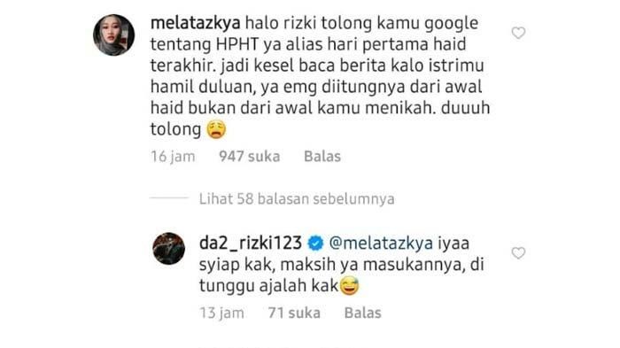 Rizki DA jawab nasihat dari netizen, respon isu yang sebut Nadya hamil duluan 