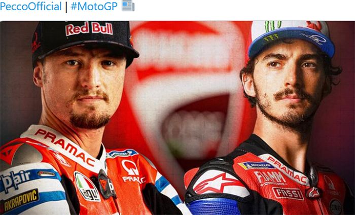 Dua pembalap Pramac Racing, Jack Miller dan Francesco Bagnaia, resmi bergabung dengan tim pabrikan Ducati pada MotoGP 2021.