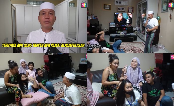 Abdul Rozak bagi-bagi uang taspen usai pensiun dari PNS.