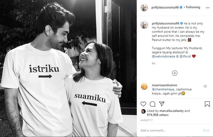 Seakan Tepis Isu Gay Reza Rahadian Kecup Manis Prilly Latuconsina Yang Menyebutnya Pacar Happy Boyfriend Day Mas Semua Halaman Grid Fame