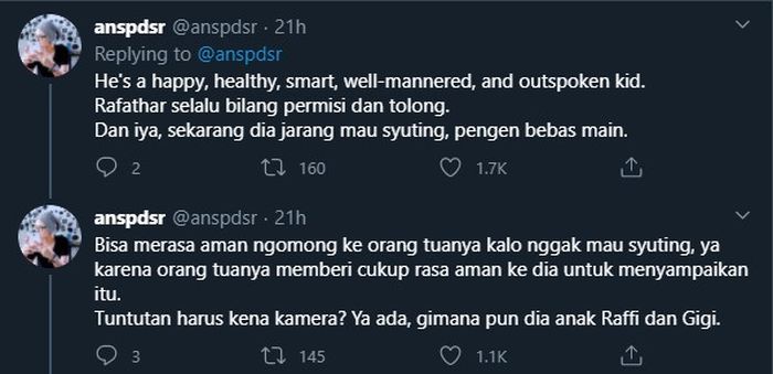 Cuitan soal Rafathar