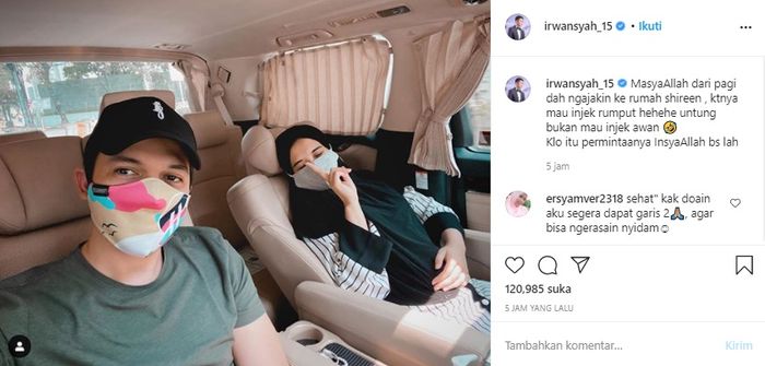 Zaskia Sungkar bikin Irwansyah elus dada gegara ngidam kepingin injak ini di rumah sang adik, Shireen Sungkar 