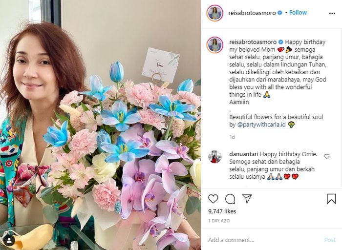 Paras ibunda dokter Reisa Broto Asmoro bikin netizen takjub hingga susah kedip