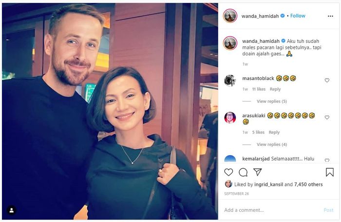 Postingan Wanda Hamidah