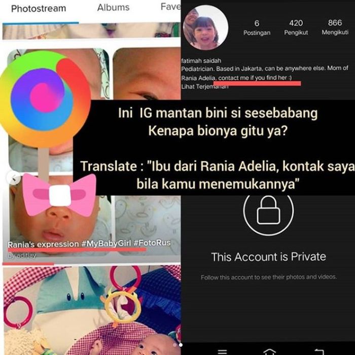 Wanita yang diduga mantan istri Adit Pradana Jayusman