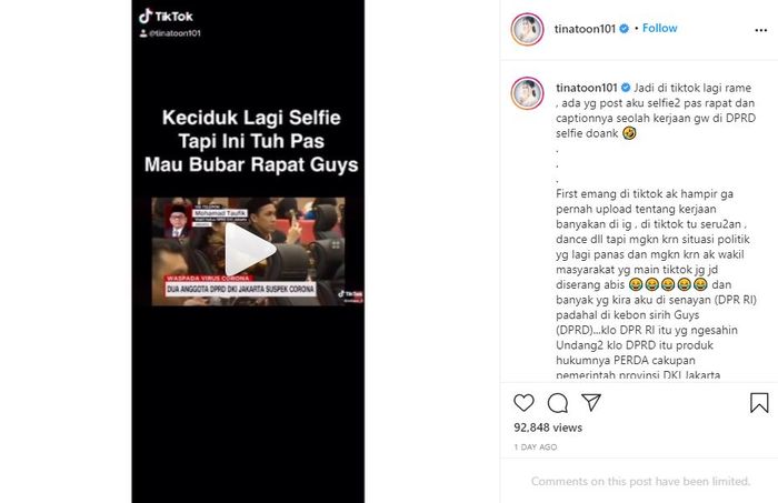 Penjelasan Tina Toon