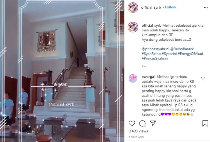 Penampakan di dalam villa Reino barack
